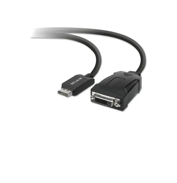 Belkin F2CD005b Displayport to DVI Adapter, M/F - Black