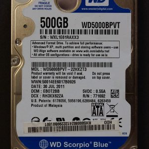 WD5000BPVT