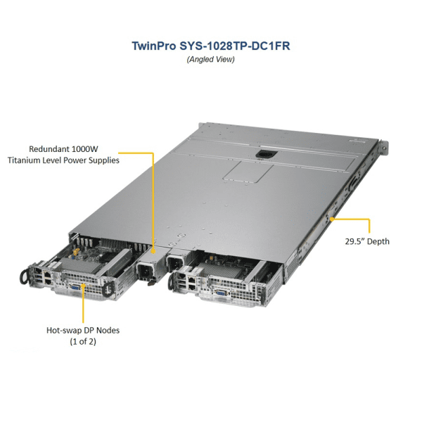 Supermicro SYS-1028TP-DC1FR 1U SuperServer Dual Intel Xeon E5-2600 v4