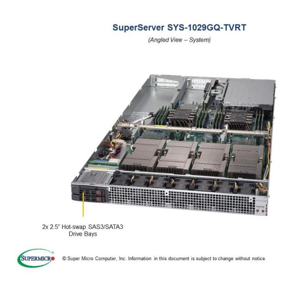 Supermicro SYS-1029GQ-TVRT 1U Super Server Dual Intel CPU 4x V100 GPUs