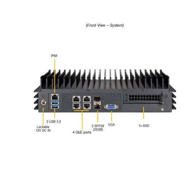 Supermicro SYS-E302-12D-8C Compact IoT SuperServer, Intel Xeon D-1736NT