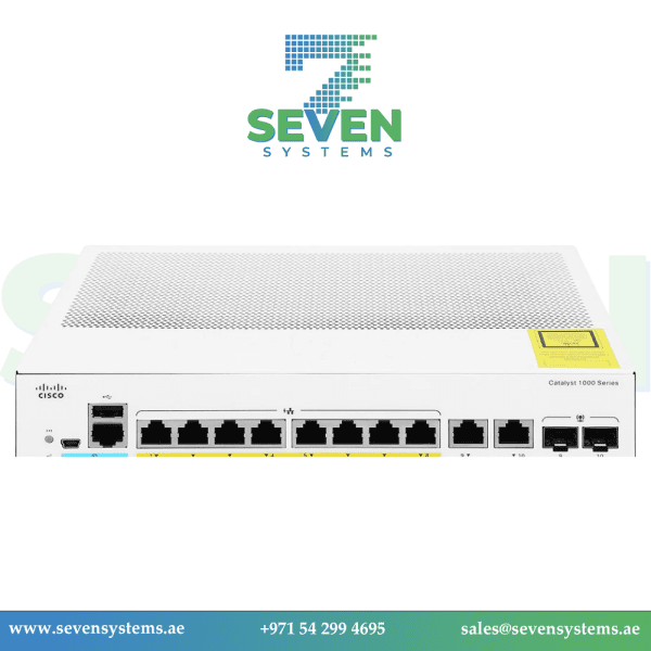 Cisco C1000-8T-E-2G-L-N Managed Gigabit Ethernet Switch 8 port