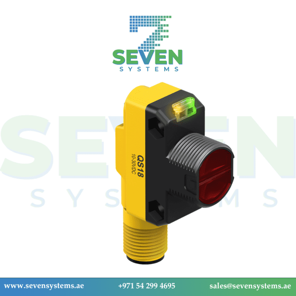 Banner DS18VP6FF50Q8 DS18 Series Wide Beam Barrel-Mount Sensor