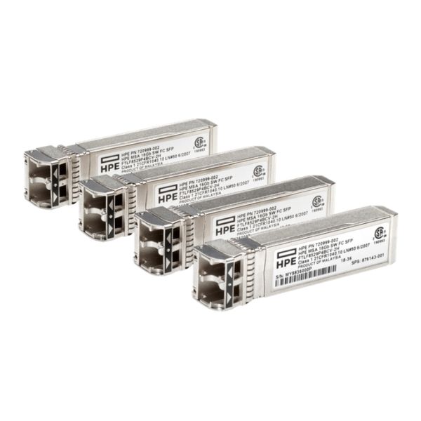 HPE C8R24B – MSA 16Gb Short Wave Fibre Channel SFP+ Transceiver 4-Pack