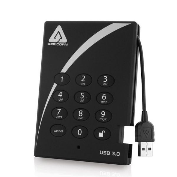 Apricorn A25-3PL256-S4000 – Aegis Padlock 4TB Encrypted Portable SSD