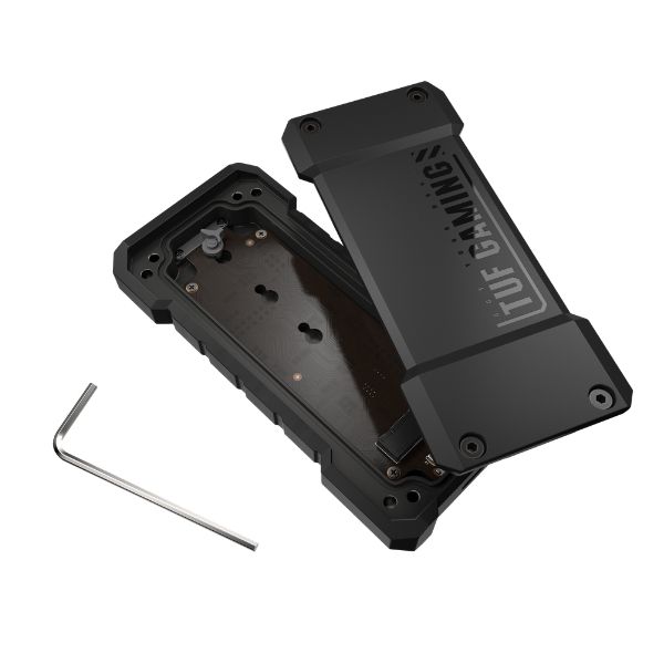 ASUS TUF GAMING A2/BLK/G/AS – USB-C M.2 SSD Enclosure